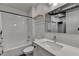 Modern bathroom with white subway tile, updated vanity and fixtures at 260 18Th Nw St # 10203, Atlanta, GA 30363
