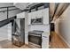 Modern kitchen with stainless steel appliances and white cabinets at 260 18Th Nw St # 10203, Atlanta, GA 30363