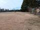 Expansive backyard with dormant grass, mature trees, and a wooden fence bordering the property at 2479 Kingsland Dr, Dunwoody, GA 30360