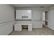 Bedroom with built-in desk and cabinets at 947 Pinbrook Dr, Lawrenceville, GA 30043