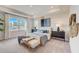 Main bedroom with a king-size bed and plenty of natural light at 131 Bennett Farm Dr, Loganville, GA 30052