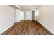 Spacious basement room with wood-look floors and ample closet space at 2617 Miriam Ln, Decatur, GA 30032