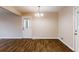 Bright dining area with hardwood floors and chandelier at 2617 Miriam Ln, Decatur, GA 30032