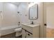 Modern bathroom with white subway tile and updated vanity at 3840 Wieuca Ne Ter, Atlanta, GA 30342