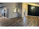 Spacious dining area with high ceilings and dark-accent wall at 4626 Midridge Dr, Norcross, GA 30093