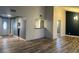 Open concept dining area with access to kitchen and living space at 4626 Midridge Dr, Norcross, GA 30093