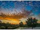 Beautiful sunset landscape with walking trail and manicured trees at 4941 Adler Ct, Hoschton, GA 30548
