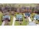 Aerial view of homes with tree-lined surroundings at 9706 Spyglass Dr, Villa Rica, GA 30180