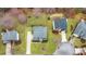 Aerial view of homes in a cul-de-sac neighborhood at 9706 Spyglass Dr, Villa Rica, GA 30180