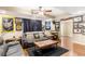 Game room in finished basement with Pittsburgh Penguins theme at 9706 Spyglass Dr, Villa Rica, GA 30180