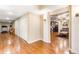 Finished basement with hardwood floors and ample storage at 9706 Spyglass Dr, Villa Rica, GA 30180