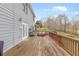 Spacious deck with backyard views and a seating area at 9706 Spyglass Dr, Villa Rica, GA 30180
