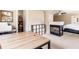 Home office with desk and view into main bedroom at 9706 Spyglass Dr, Villa Rica, GA 30180