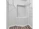 Spacious closet with wire shelving and built-in storage at 346 Carpenter Dr # 51, Atlanta, GA 30328