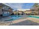 Inviting kidney-shaped swimming pool with surrounding deck at 346 Carpenter Dr # 51, Atlanta, GA 30328