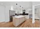 Updated kitchen with stainless steel appliances and island at 3048 Charlbury Pl, Avondale Estates, GA 30002