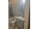 Bathroom with vanity, toilet and tiled floor at 1336 Diamond Se Ave, Atlanta, GA 30316