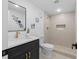 Modern bathroom with a sleek vanity and walk-in shower at 2233 Troutdale Dr, Decatur, GA 30032