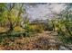 Spacious backyard with mature trees and wooded area at 4424 Malibu Dr, Decatur, GA 30035