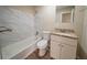 Updated bathroom with new vanity and tile at 4424 Malibu Dr, Decatur, GA 30035
