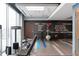 Well-equipped fitness center features weight machines and a inspirational quote at 400 W Peachtree Nw St # 2303, Atlanta, GA 30308
