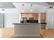 Modern kitchen with granite countertops and stainless steel appliances at 400 W Peachtree Nw St # 2303, Atlanta, GA 30308
