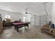 Spacious garage with pool table and storage at 860 N Bethany Rd, Mcdonough, GA 30252