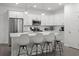 Modern kitchen with stainless steel appliances and an island at 860 N Bethany Rd, Mcdonough, GA 30252