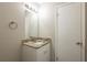 Bathroom boasts granite countertop and updated vanity at 6695 Buckhurst Trl, Atlanta, GA 30349
