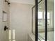 Bathroom with walk-in shower and built-in niche at 5435 Crestline View Rd, Cumming, GA 30028