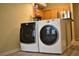 Modern laundry room with LG and Whirlpool washer and dryer at 32 Peachtree St # 403, Atlanta, GA 30303