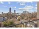 Stunning city skyline view from private balcony at 456 Parkway Ne Dr # 12, Atlanta, GA 30308