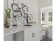 Wet bar with a marble countertop and modern sink at 456 Parkway Ne Dr # 12, Atlanta, GA 30308
