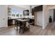 Modern kitchen with dark cabinetry, island, and stainless steel appliances at 960 Bibbs Nw Cir # 2, Atlanta, GA 30318