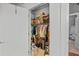 Walk-in closet with shelving and hanging rods at 5300 Peachtree Rd # 1501, Chamblee, GA 30341