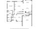 First floor layout showing living room, kitchen, bedrooms, and garage with accurate room dimensions at 9475 Dunmoore Dr, Cumming, GA 30028