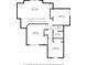 Second floor layout showing living room, kitchen, bedrooms, and garage with accurate room dimensions at 9475 Dunmoore Dr, Cumming, GA 30028