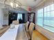 Elegant dining room with wood table and built-in hutch at 220 Baltimore Ave, Stockbridge, GA 30281