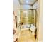 Bathroom with a large walk-in shower and tile flooring at 4140 Lanier Ridge Walk # 104, Cumming, GA 30041