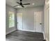 Spacious bedroom with ceiling fan and two closets at 935 Pelham Nw St, Atlanta, GA 30318