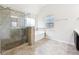 Bathroom with large shower, garden tub, and tile flooring at 189 Aylesbury Blvd, Mcdonough, GA 30252