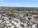 Wide aerial view of neighborhood with houses covered in snow at 2003 Cogar Dr, Decatur, GA 30032