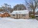 Charming ranch home with snow-covered yard at 2003 Cogar Dr, Decatur, GA 30032