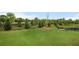 Lush green lawn and trees in a large backyard at 1646 Tide Mill Rd, Cumming, GA 30040