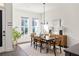 Modern dining room with wood table and chairs at 2606 Talley St, Decatur, GA 30030