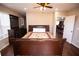 Spacious bedroom with a wooden bed frame and hardwood floors at 1401 Boulevard Se, Atlanta, GA 30315