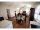 Open concept dining area with a glass table and modern chairs at 1401 Boulevard Se, Atlanta, GA 30315
