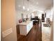 Modern kitchen with island, granite countertops, and stainless steel appliances at 1401 Boulevard Se, Atlanta, GA 30315