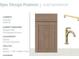 Spec design features showing guest bathroom selections, including cabinets, countertop and wall tile at 551 Southland Cir, Canton, GA 30115