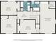 Two-story home floor plan with 3 bedrooms and 2 baths at 3059 Sorrento Sw Cir, Atlanta, GA 30331